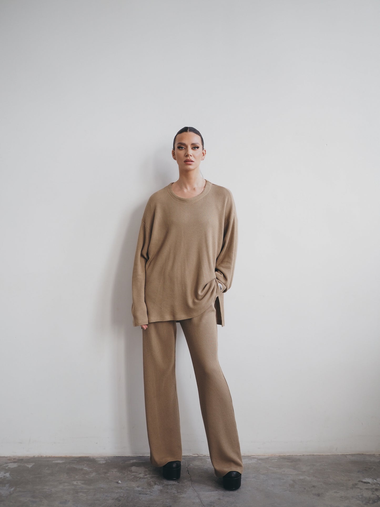 ALIBI casual suit (light brown)