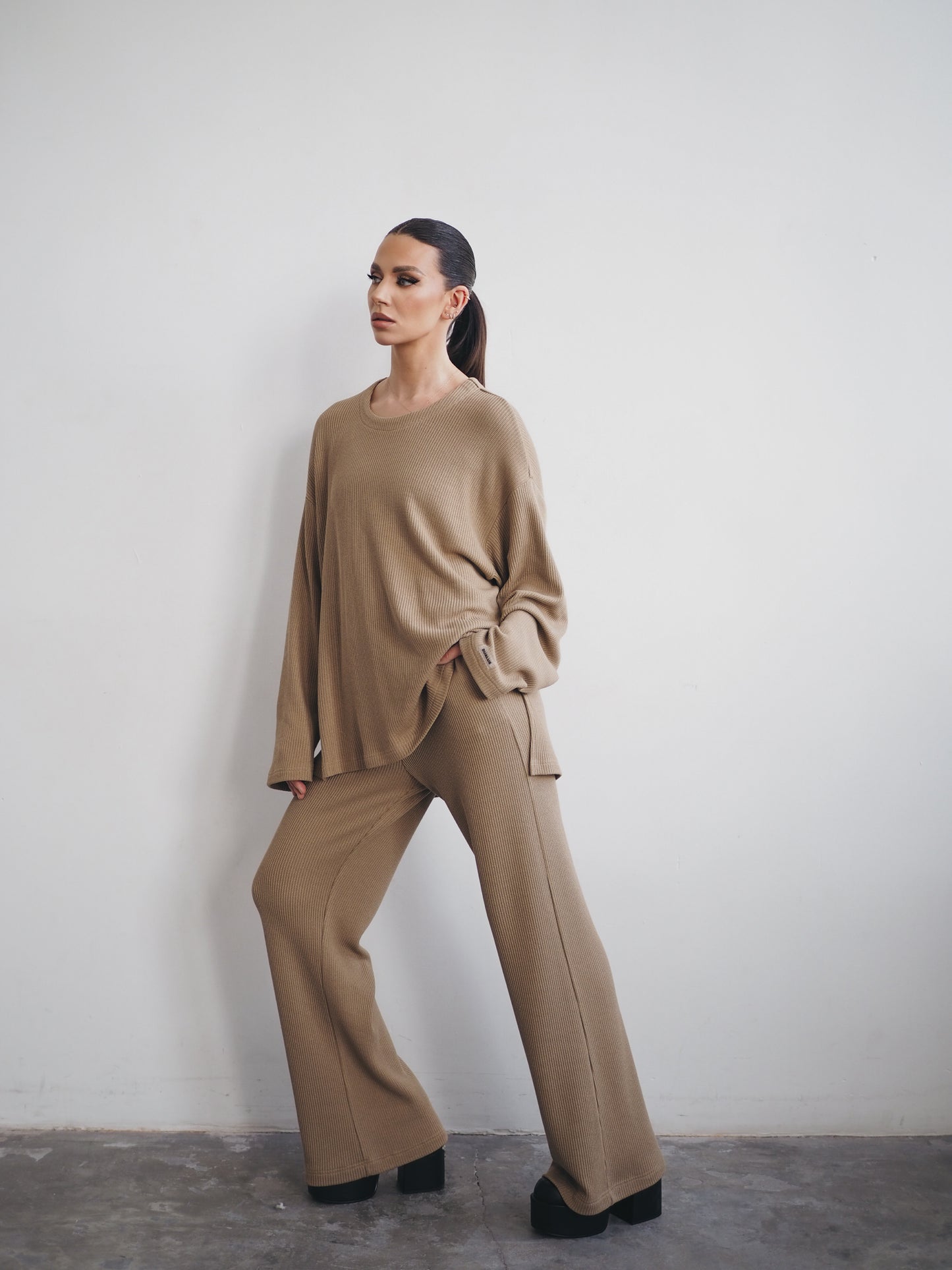 ALIBI casual suit (light brown)