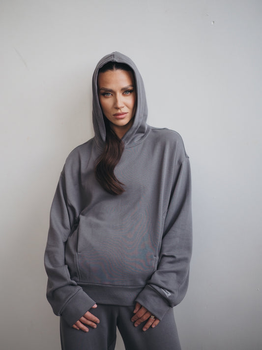 ACOS I IRON leisure jumper with hoodie (grey)
