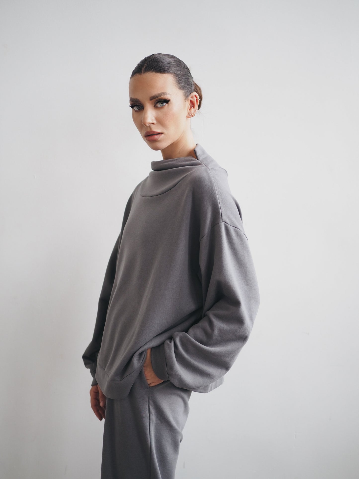 ANIMA leisure jumper without hood (grey color)