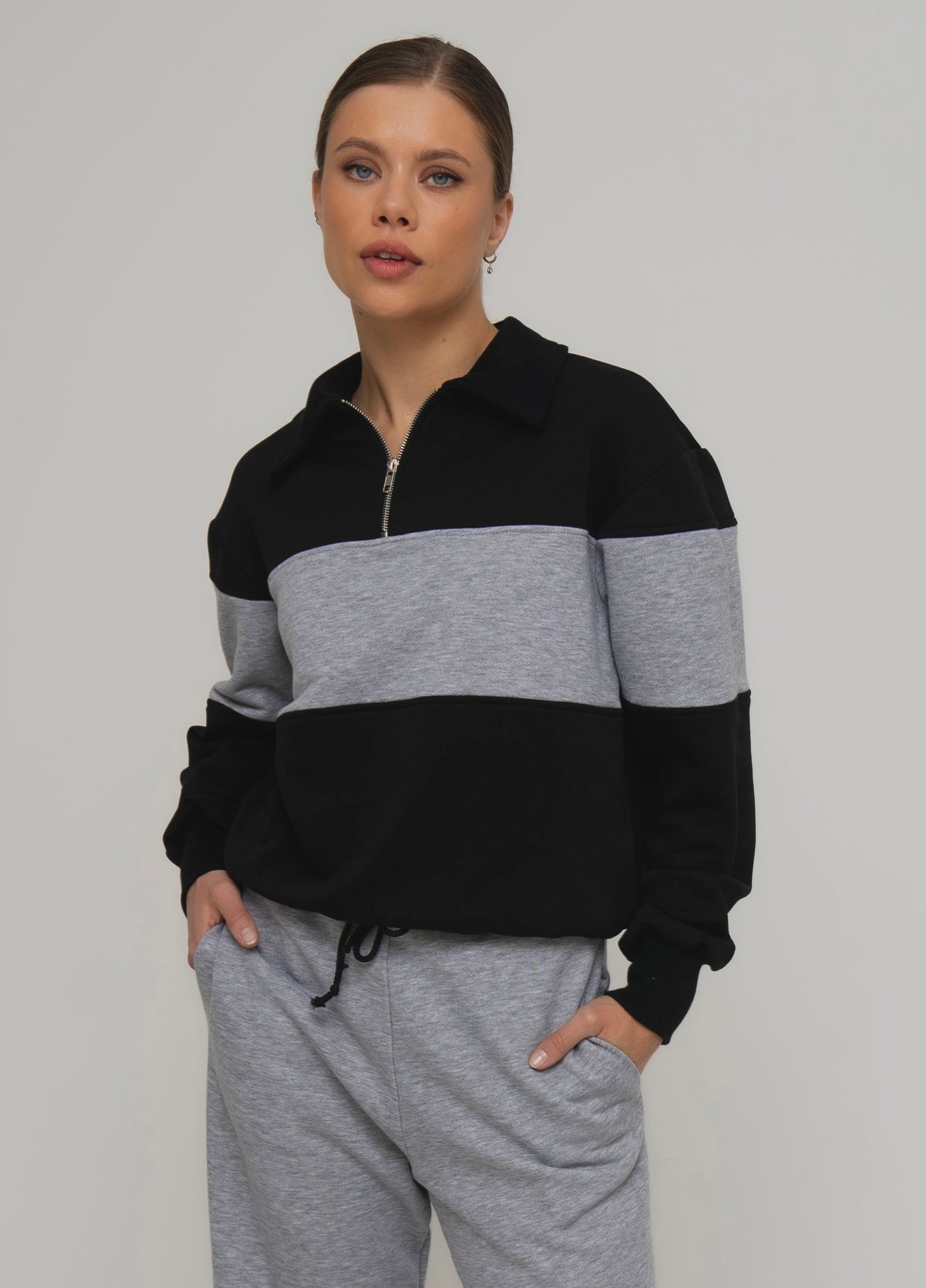 MERIT POLO VINTAGE džemperis (juoda/pilka)