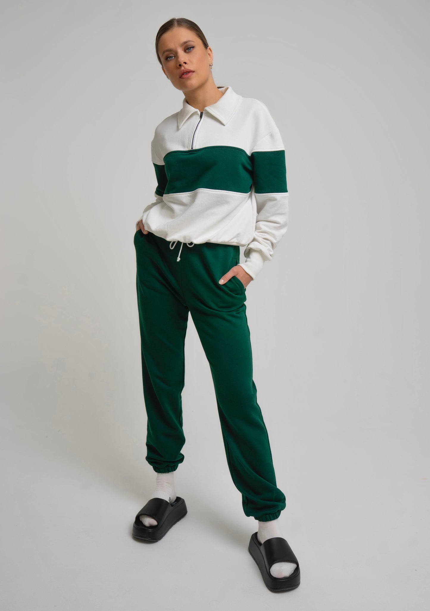 ANIMA wide casual pants (grey)